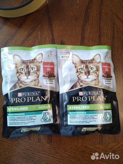 Влажный корм для кошек Pro Plan, 58 штук