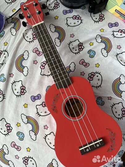 Укулеле красная veston