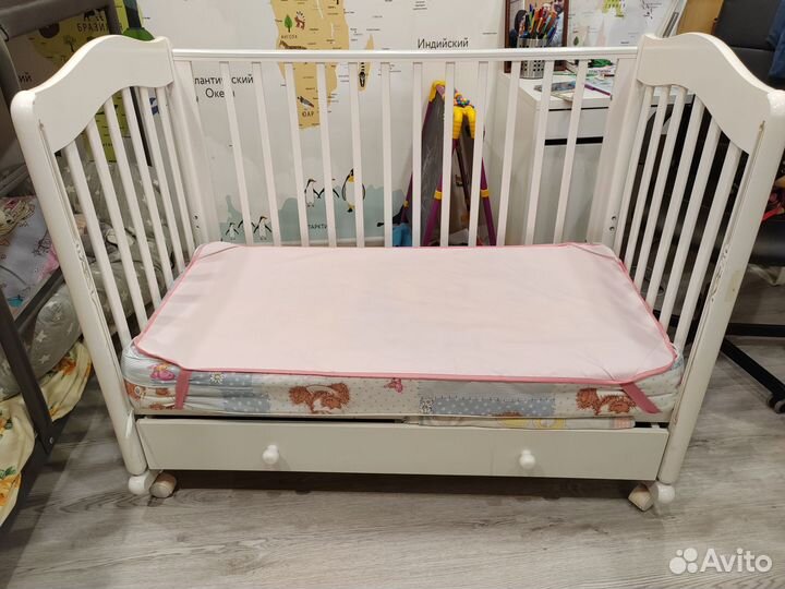 Детская кровать IKEA с матрасом