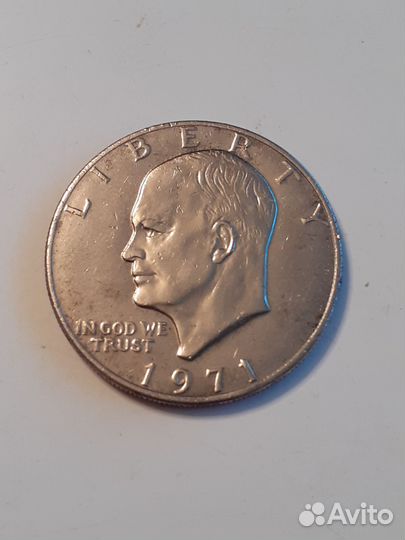 Монета ONE dollar,1971,liberty