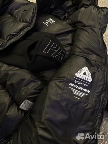 Palace pertex frost balaclava puffa черная