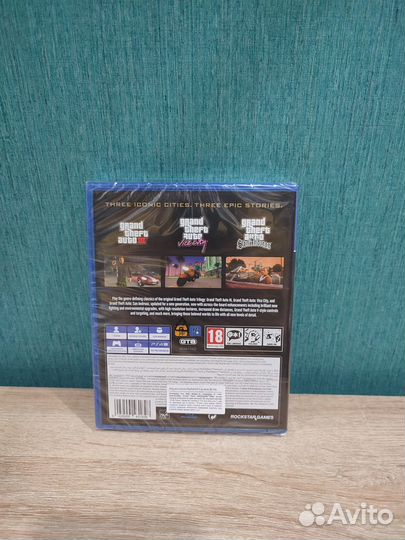 Игра PlayStation 4 GTA Trilogy Трилогия Диск новый
