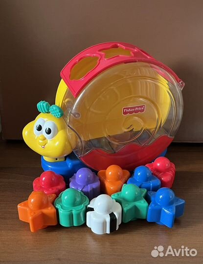 Развивающая муз.игрушка Сортер Улитка Fisher Price