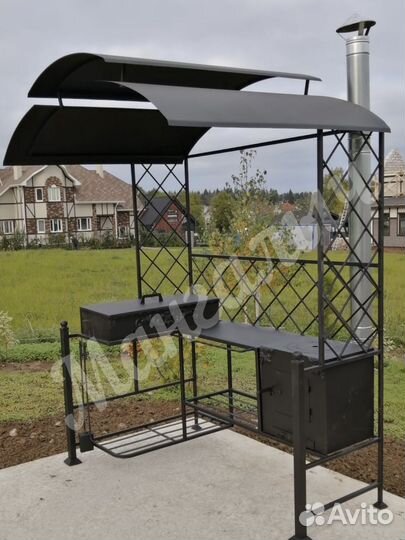 Мангал с крышей