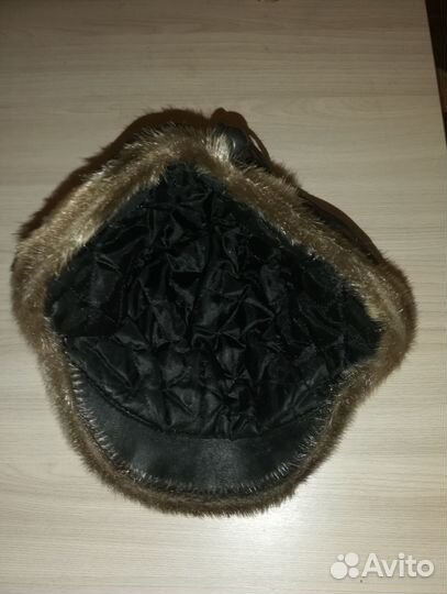 Кепка кожаная женская