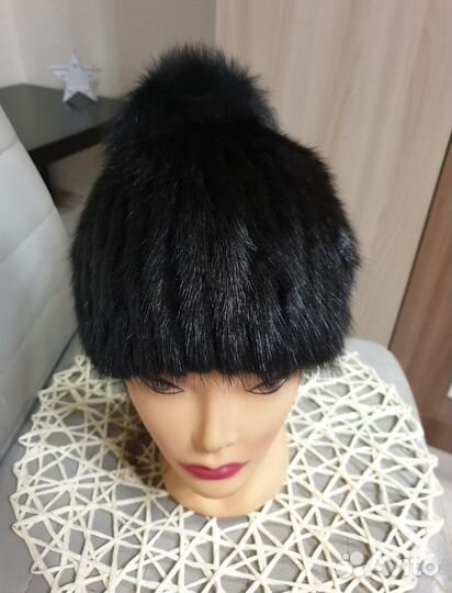 Шапка норковая женская бу