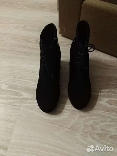 Ботильоны ботинки замшевые