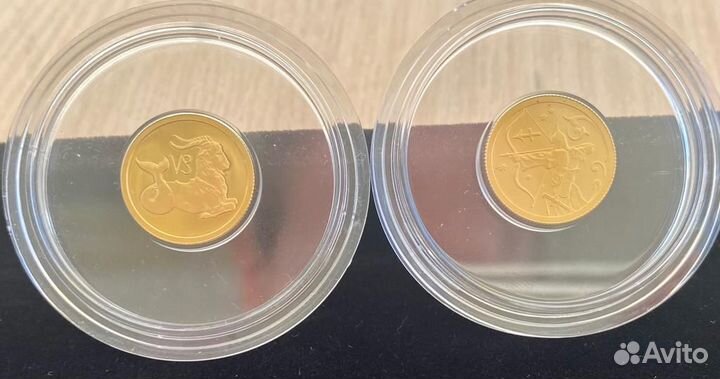 Золотые монеты 3,11г по годам Китайского гороскопа