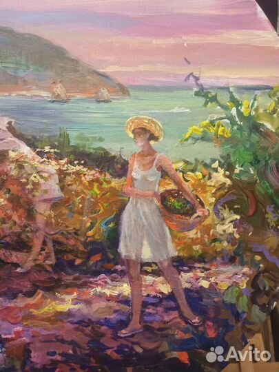 Мускат круглая картина для интерьера