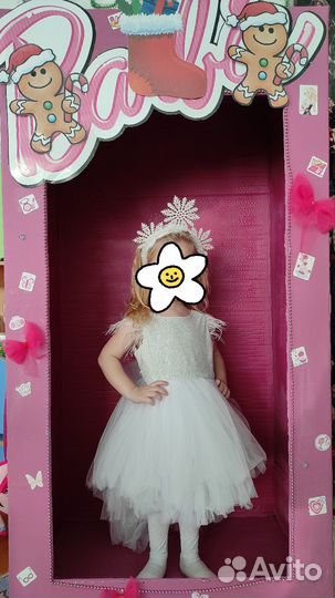 Платье снежинки 98