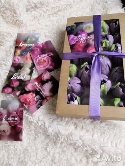 Цветы из зефира