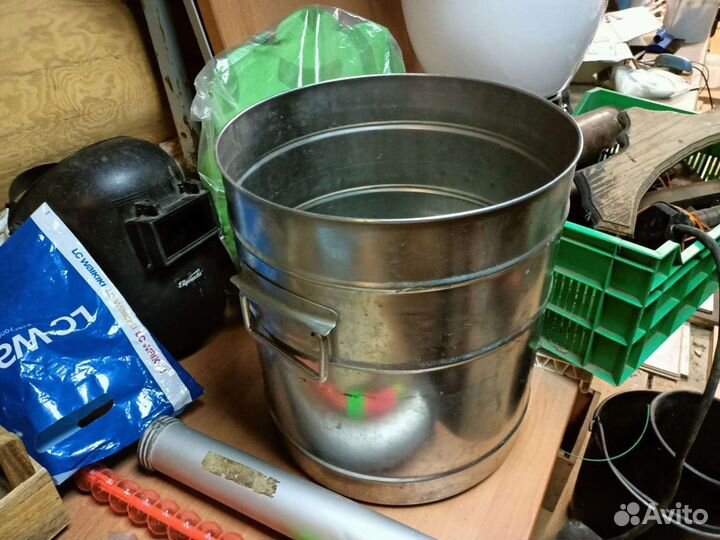 Бак из пищевой нержавейки с крышкой