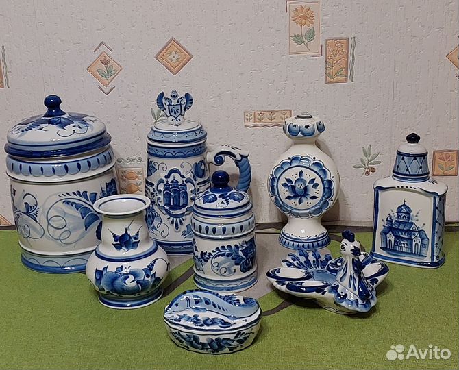 Кружка пивная Гжель Орел другая посуда Гжель