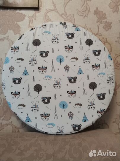 Матрас в круглую кроватку