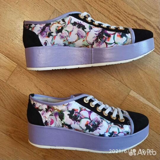 Кожаные туфли на платформе для девочки, женщины,ра