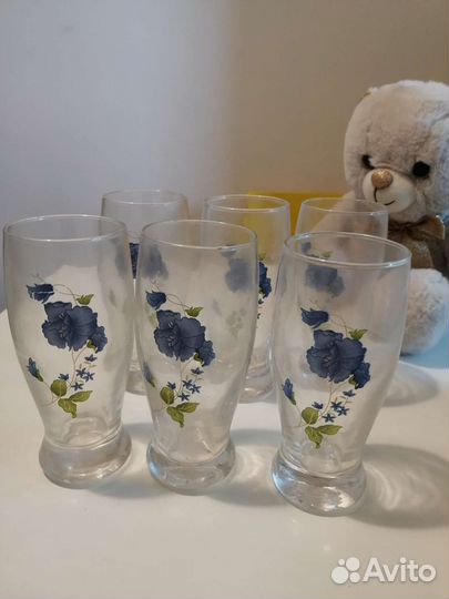 Набор стаканов новый 6 шт