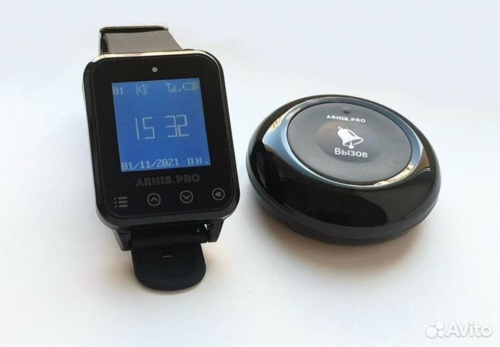 Кнопка вызова персонала и часы официанта Элит