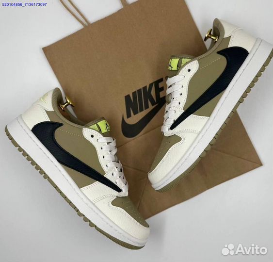 Мужские Nike Air Jordan 1 Low X Travis Scott (Арт