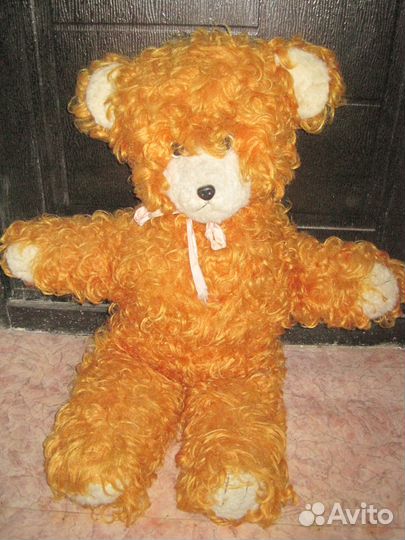 Шикарный большой плюшевый медведь СССР