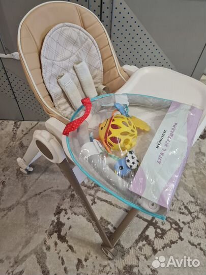 Стульчик для кормления happy baby berny v2+дуга