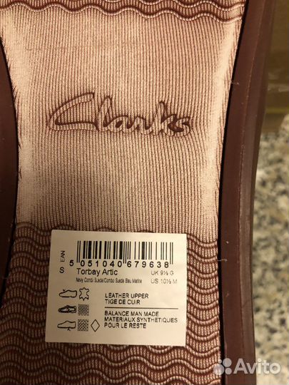 Кеды, оригинальные, Clarks, мужские