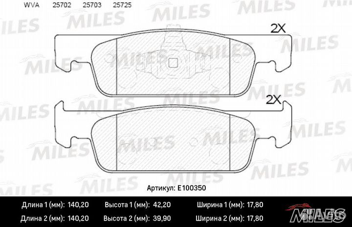 Тормозные колодки передние Renault Logan II/Sander
