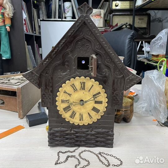 Часы с кукушкой Маяк Домик СССР (Сзр)