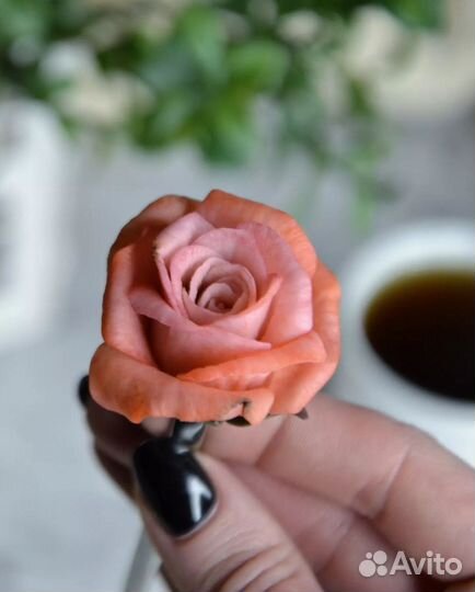 Ложки с декором розы на заказ