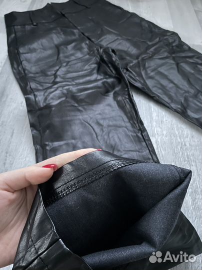 Брюки кожаные