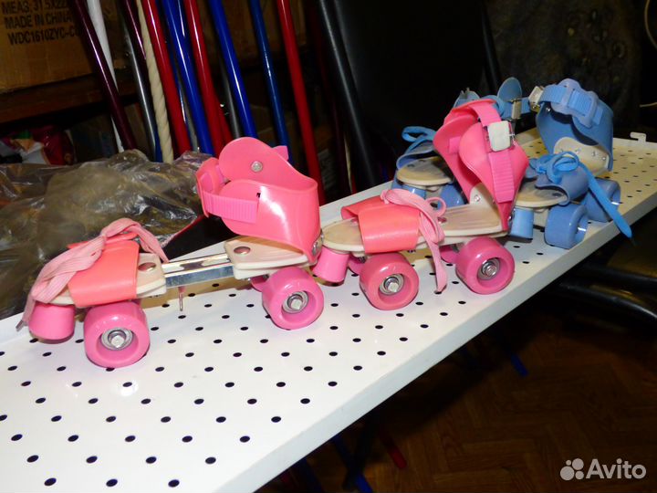 Роликовые коньки раздвижные, размер 16-21 см