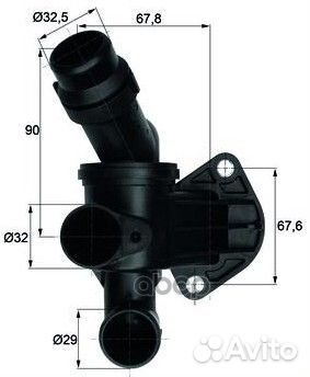 Термостат audi A4/A6 2.0tfsi 2004-2011 TI787