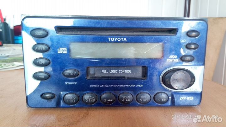 Магнитола 2-х диновая toyota