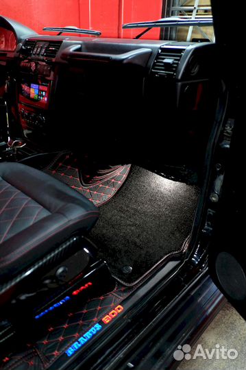 3D коврики из экокожи Mercedes