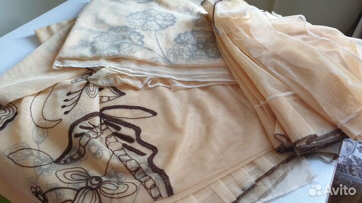 Комплект-Набор Шторы-Тюль-Занавески вышивкой СССР
