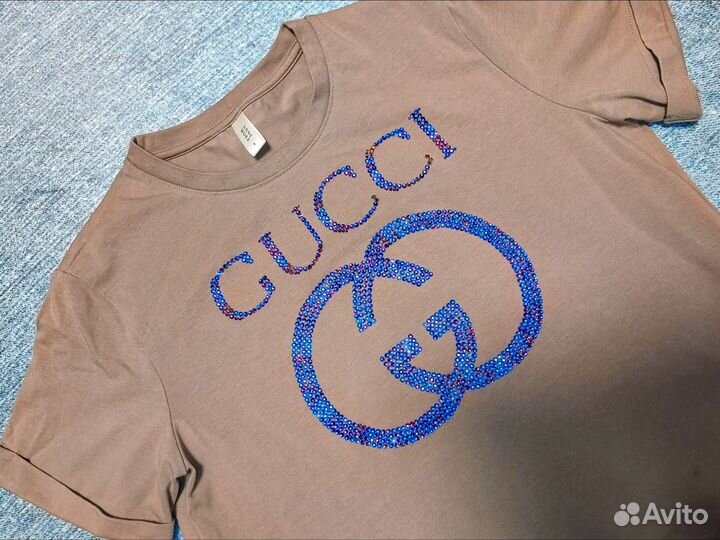 Футболка со стразами на заказ