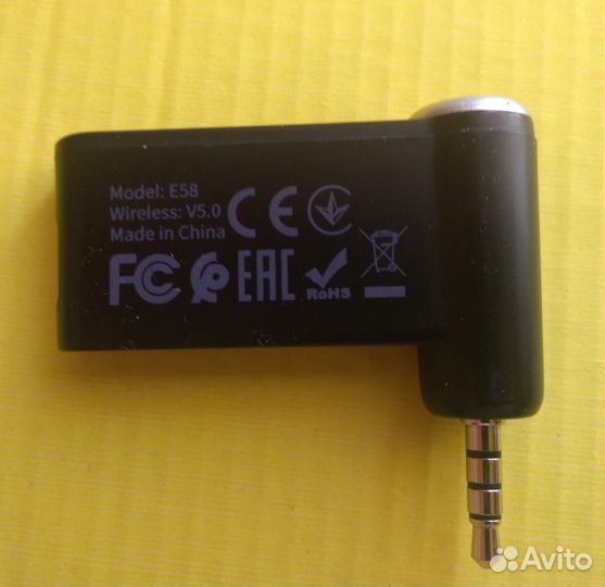AUX Bluetooth адаптер hoco E58 / черный