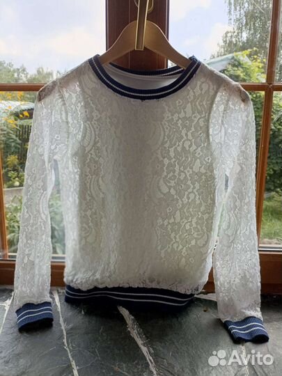 Блузка кружевная 140-146