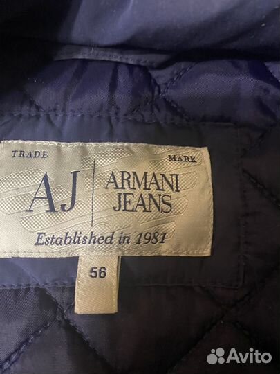 Куртка armani jeans мужская 54 56 бу