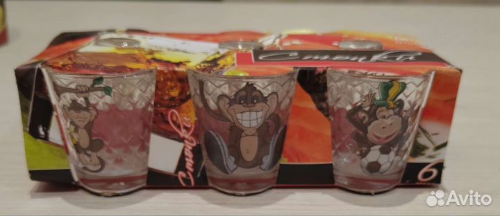 Стаканы, рюмки наборы новые