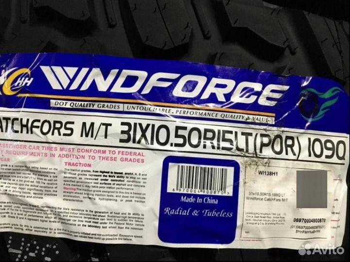 Windforce Catchfors M/T 31/10.5 R15 109Q