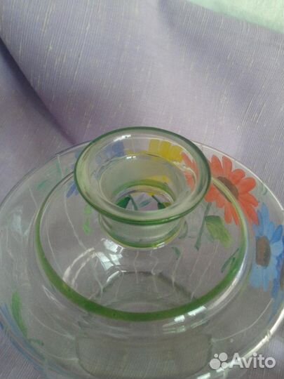 Графин старинный роспись эмаль