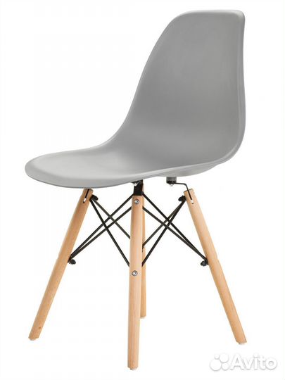 Стул в стиле eames DSW,светло- серый, 4 шт