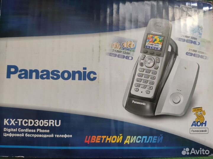 Радиотелефон Panasonic цветной