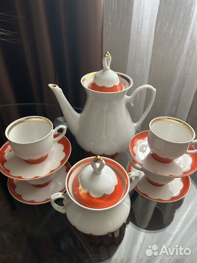 Кофейный сервиз фарфор СССР