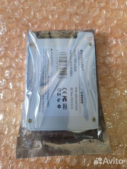 Новые Ssd 120гб и 240гб