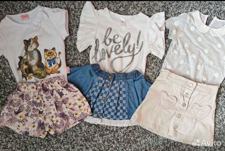 Топ+ юбка (или шорты)комплекты для девочки