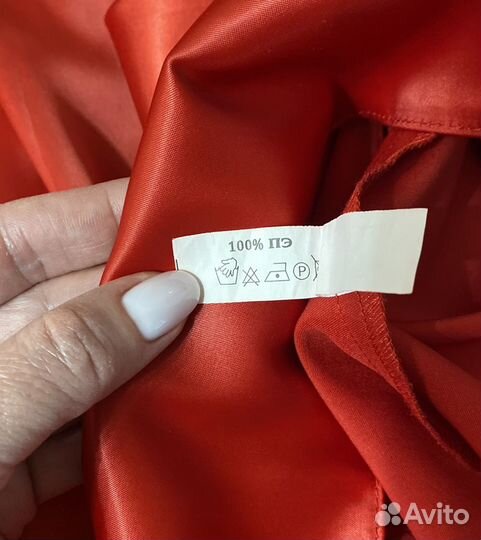 Платье рост 128 (8 лет) красное нарядное