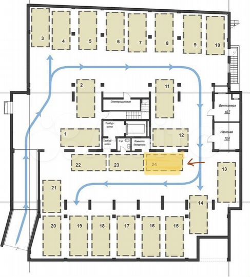 Машиноместо, 14 м²