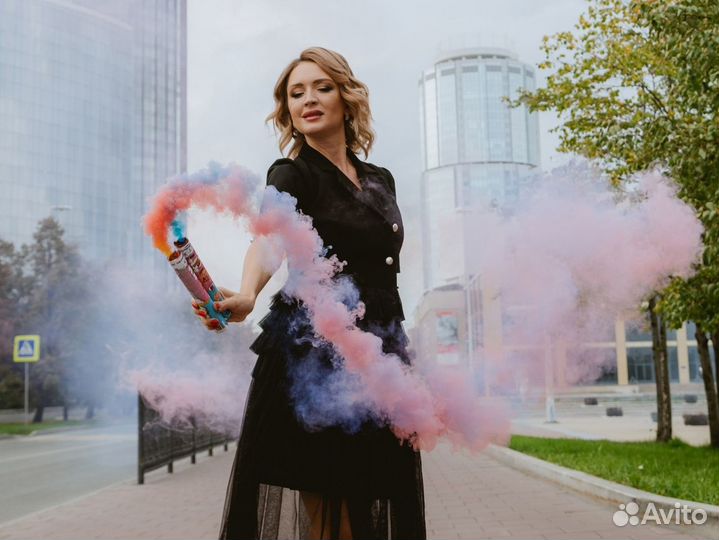 Гендер пати цветной дым