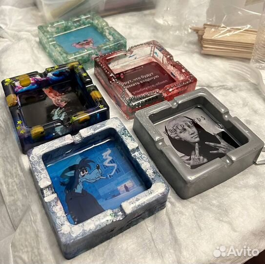 Пепельница из эпоксидной смолы